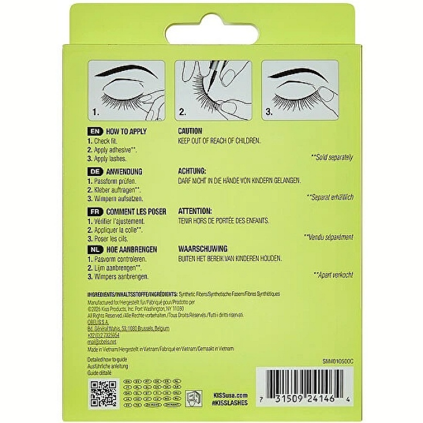 KISS So Natural Fake Eyelashes 01 – 3