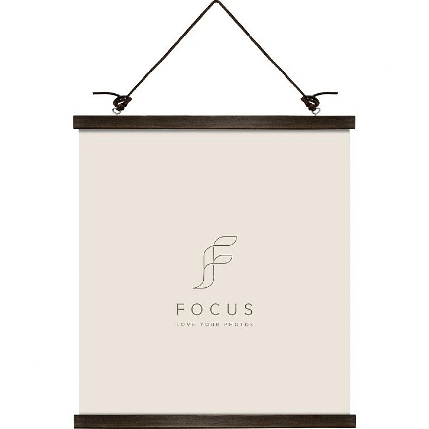 Nuotraukų rėmelis Focus magnetinis plakato pakabukas, riešutas, 41 cm