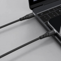 Powerton ENERGY DARK EDITION USB-C kaabel, 100W, 1m, silikoon, must Powerton ENERGY DARK EDITION USB-C kaabel, 100W, 1m, silikoon, must
