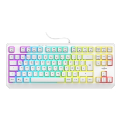 Hama Exodus 220 TKL keyboard Gaming USB QWERTZ German White