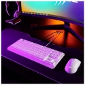 Hama Exodus 220 TKL klaviatūra Žaidimams USB QWERTZ Vokiečių Balta