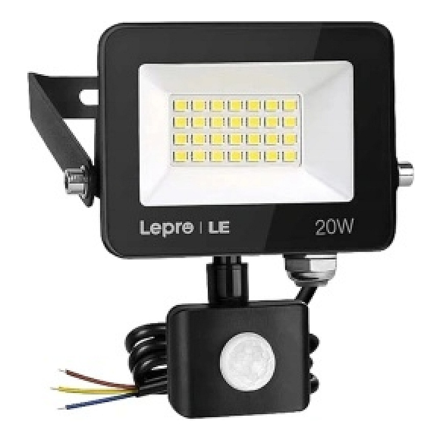LEPRO 340013-DW-EU 20W 2000 lm 5000 K IP65 LED Floodlight with Motion Sensor – 2