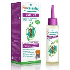 Puressentiel Head Lice Radical Treatment Lotion With Comb Shampoo, 100 ml