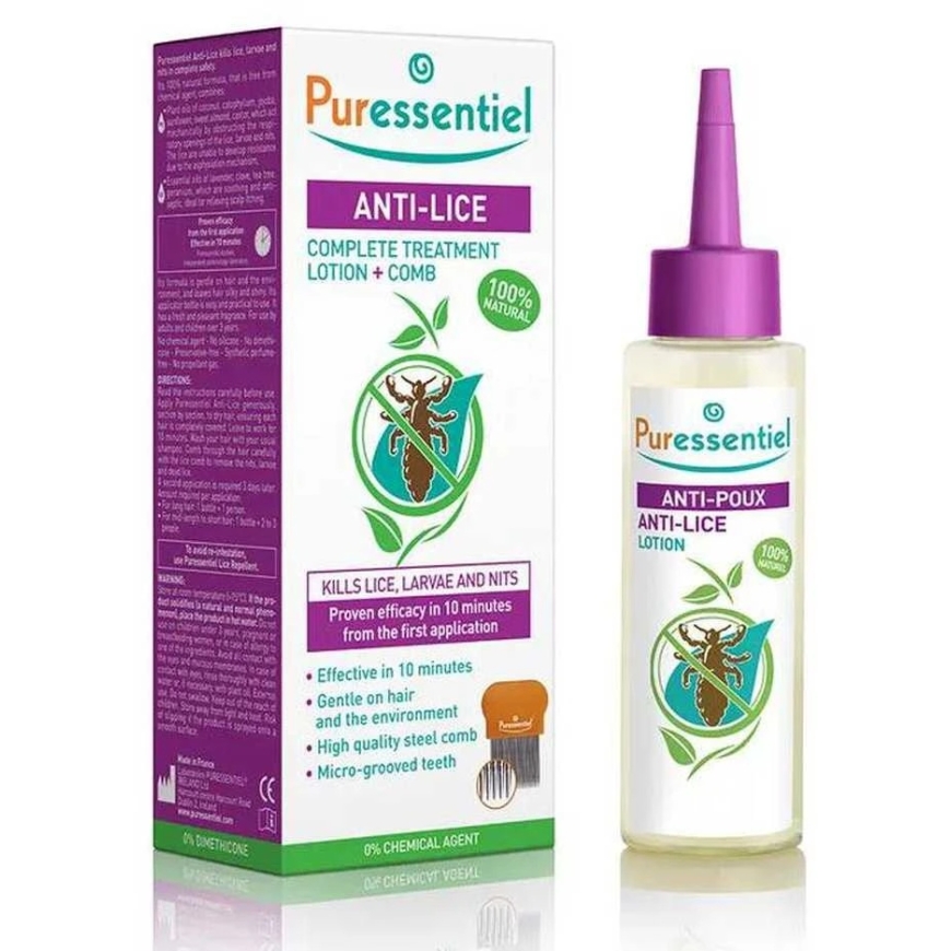 Puressentiel Head Lice Radical Treatment Лосьон с Шампунем для Вшей, 100 мл