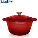 Emailitud malmist praepann koos kaanega 22x9,5 cm, 2,9 l, punane joon, "Cooking by Heinner" Emailitud malmist praepann koos kaanega 22x9,5 cm, 2,9 l, punane joon, "Cooking by Heinner"