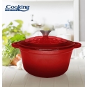 Enamelled cast iron frying pan with lid 22x9.5 cm, 2.9 l, red line, "Cooking by Heinner" Enamelled cast iron frying pan with lid 22x9.5 cm, 2.9 l, red line, "Cooking by Heinner"