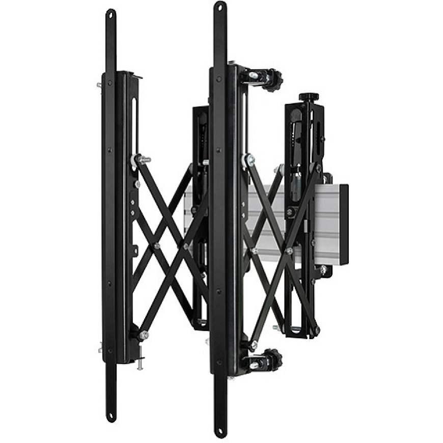 B-TECH AV SYSTEM X - LAAJENNUSKELLO MICRO-SÄÄDÖLLÄ LG86BH5C VERTIKAALISEEN (VESA 600 X 200) Musta