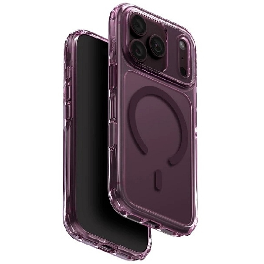 UNIQ LifePro Xtreme Case for iPhone 18 Pro / 17 Pro with Magclick Charging, Bordeaux Color – 3
