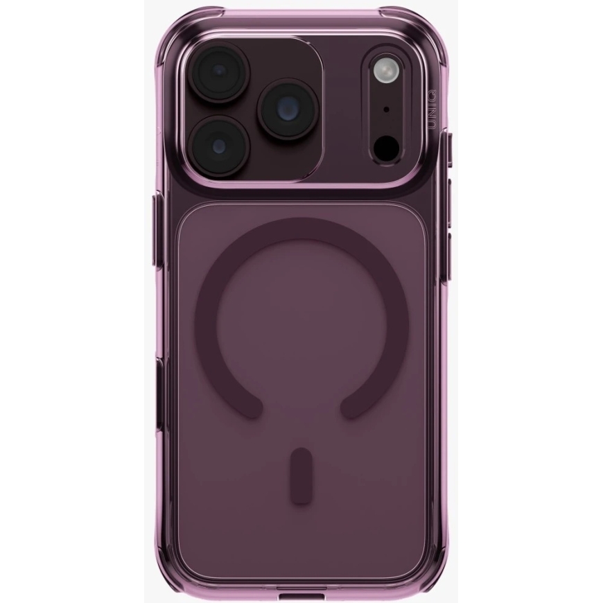 UNIQ LifePro Xtreme -kotelo iPhone 18 Pro / 17 Pro:lle, Magclick-latauksella, bordeaun värissä – 4