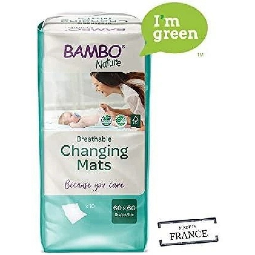 BAMBO NATURE ökoloogilised beebimatid, 60x60, 10tk BAMBN2874