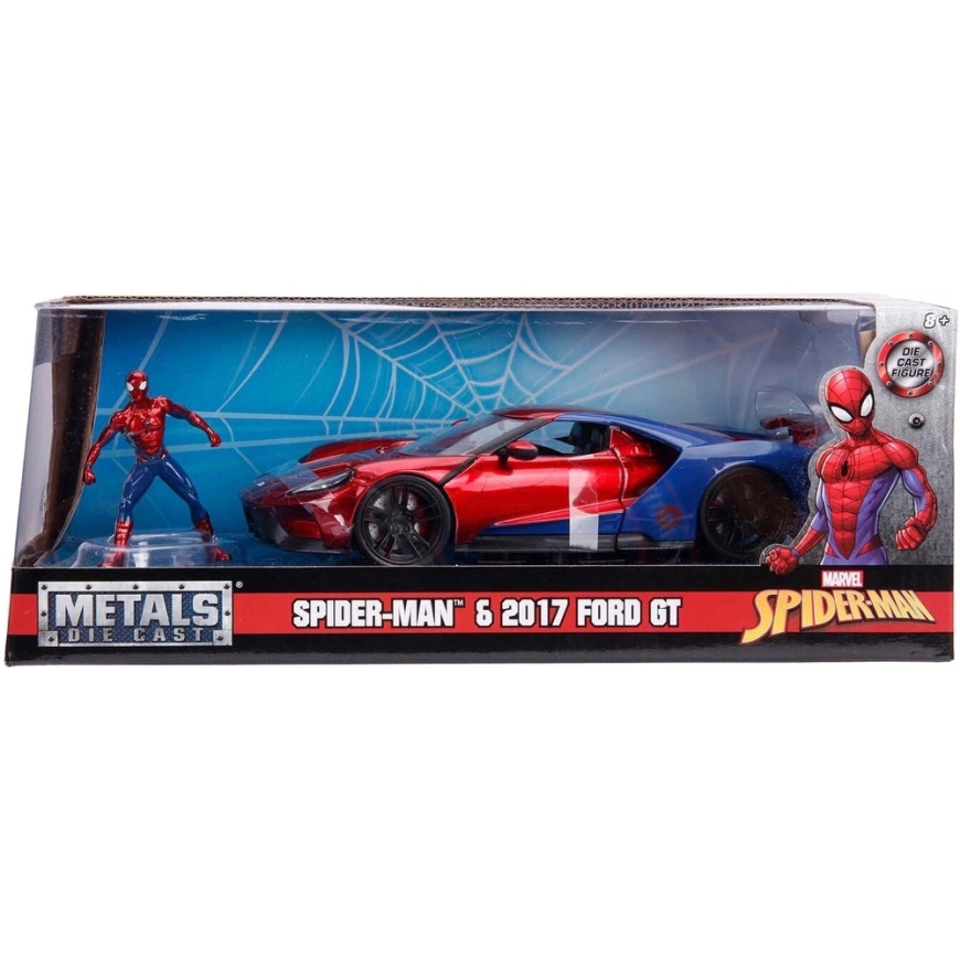 Simba Jada,Disney Jada - Marvel Spider-Man 2017 Ford GT 1:24, 20 cm (9399725314R00) – 3