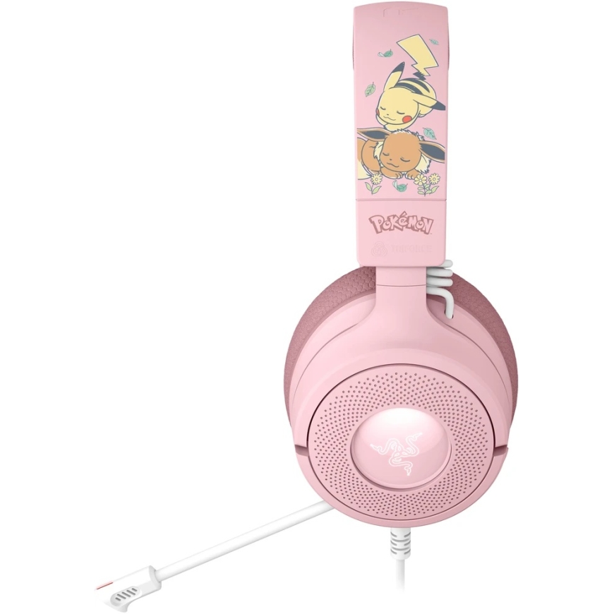 Razer Kraken V4 X Pokémon Edition mänguripea, USB-C, 40 mm - Pikachu/Eevee – 5