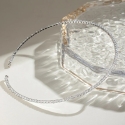 Troli Strong Steel Necklace with Clear Zirconias, Silver