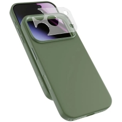 Epico Silicone Pro Mag+ dėklas iPhone 17 Pro/18 Pro, suderinamas su Qi2 ir MagSafe – chaki
