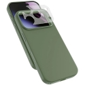Epico Silicone Pro Mag+ dėklas iPhone 17 Pro/18 Pro, suderinamas su Qi2 ir MagSafe – chaki