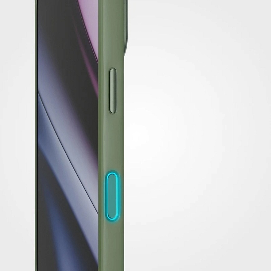 Epico Silicone Pro Mag+ maciņš iPhone 17 Pro/18 Pro, saderīgs ar Qi2 un MagSafe – haki – 4
