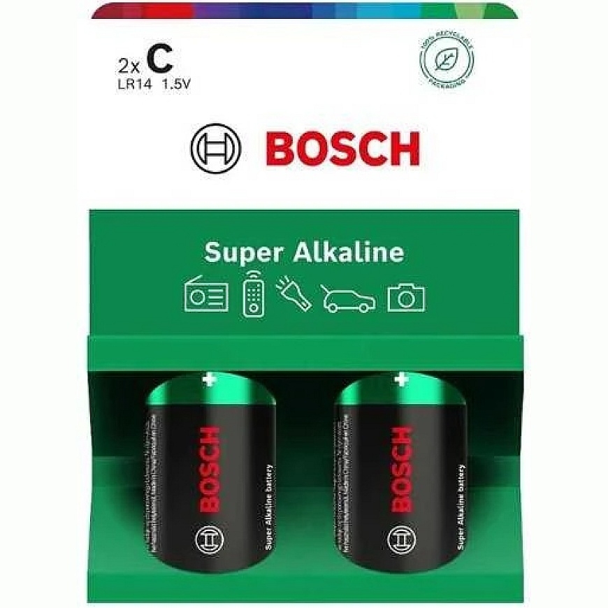 GP Aku BOSCH 2 tk. C SUPER ALKALINE LR14SA2B/00 – 5