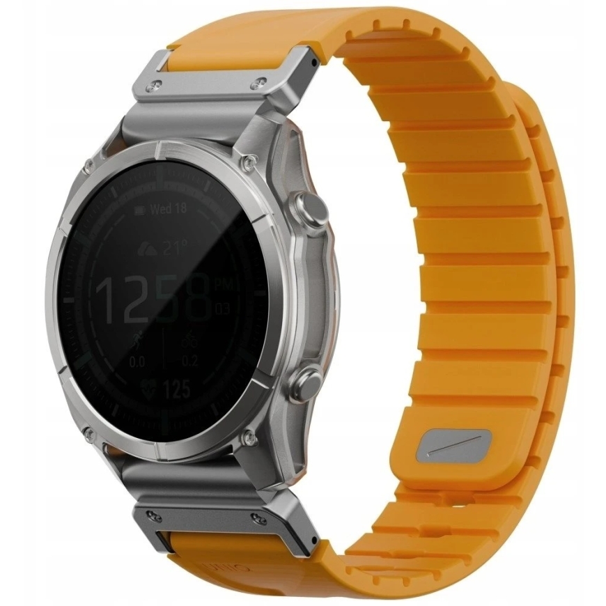 UNIQ Fluo Smart-Fit dirželis Garmin (26 mm) Oranžinis – 5