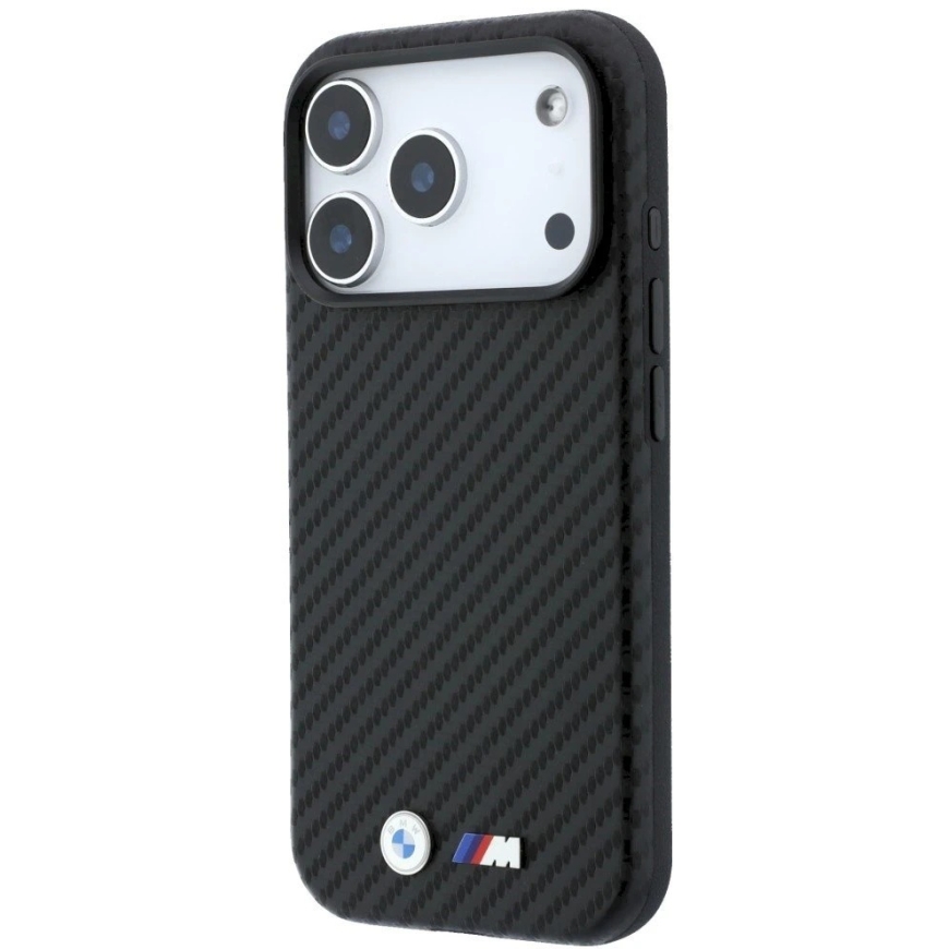 BMW M Carbon Metal Logo MagSafe kate iPhone 18 Pro Max must – 3