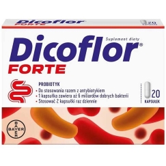 Dicoflor Forte probiotiskais uztura bagātinātājs pieaugušajiem un bērniem, 20 kapsulas