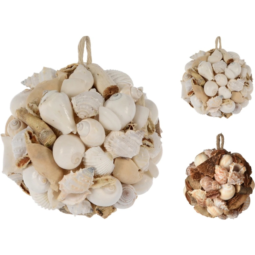 Mondex DECORATIVE ROUND SHELL 12CM 2 types – 2