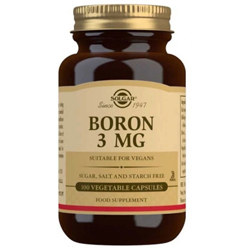 Bora uztura bagātinātājs Solgar Boron Multichelate 100 kapsulas – 3