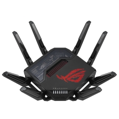 ASUS ROG Rapture GT-BE98 juhtmevaba ruuter 10 Gigabit Ethernet Quad-band (2.4 GHz / 5 GHz-1 / 5 GHz-2 / 6 GHz) Must