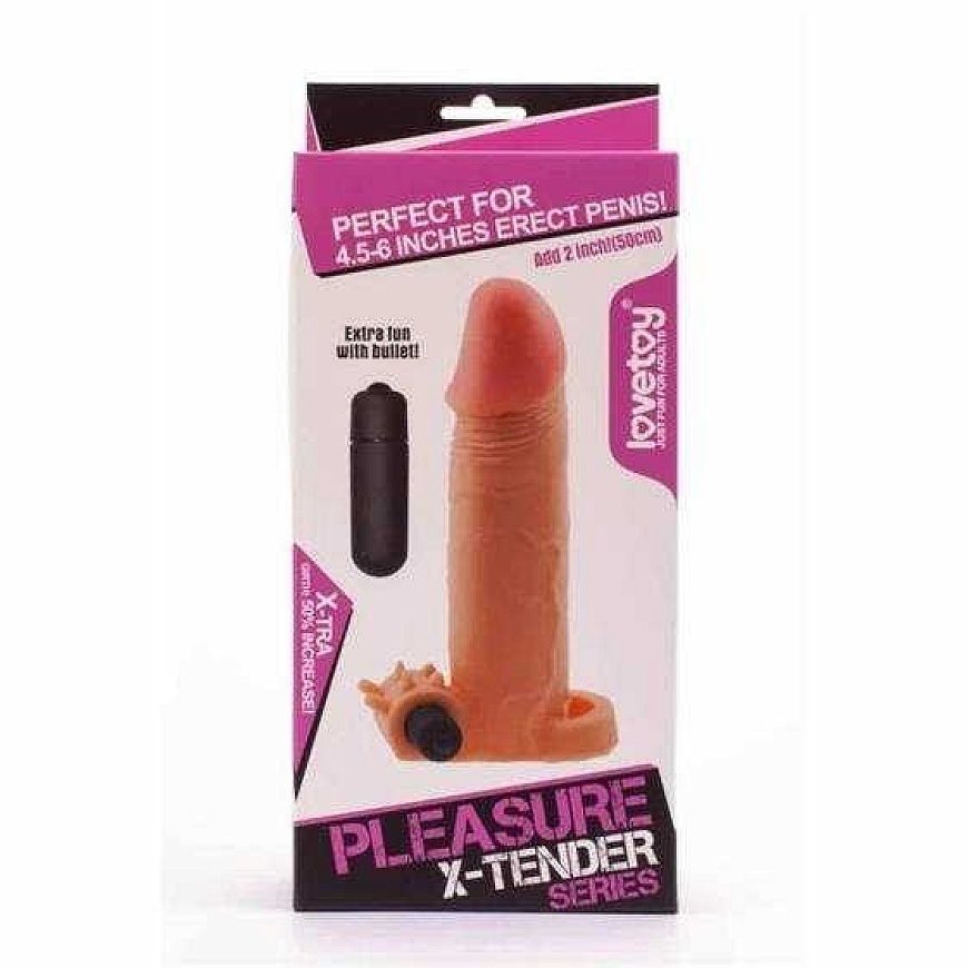 Lovetoy Lisää 2 tuuman „Pleasure X Tender“ Värisevä Penisvuori Pehmeällä Iholla