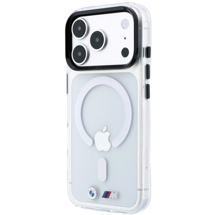 BMW M IML läikiv metallist logo ja viimistlus MagSafe kaaneks iPhone 18 Pro Max / 17 Pro Max - läbipaistev – 4