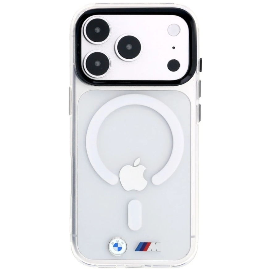 BMW M IML glossy metallic logo and trim MagSafe case for iPhone 18 Pro Max / 17 Pro Max - transparent – 5