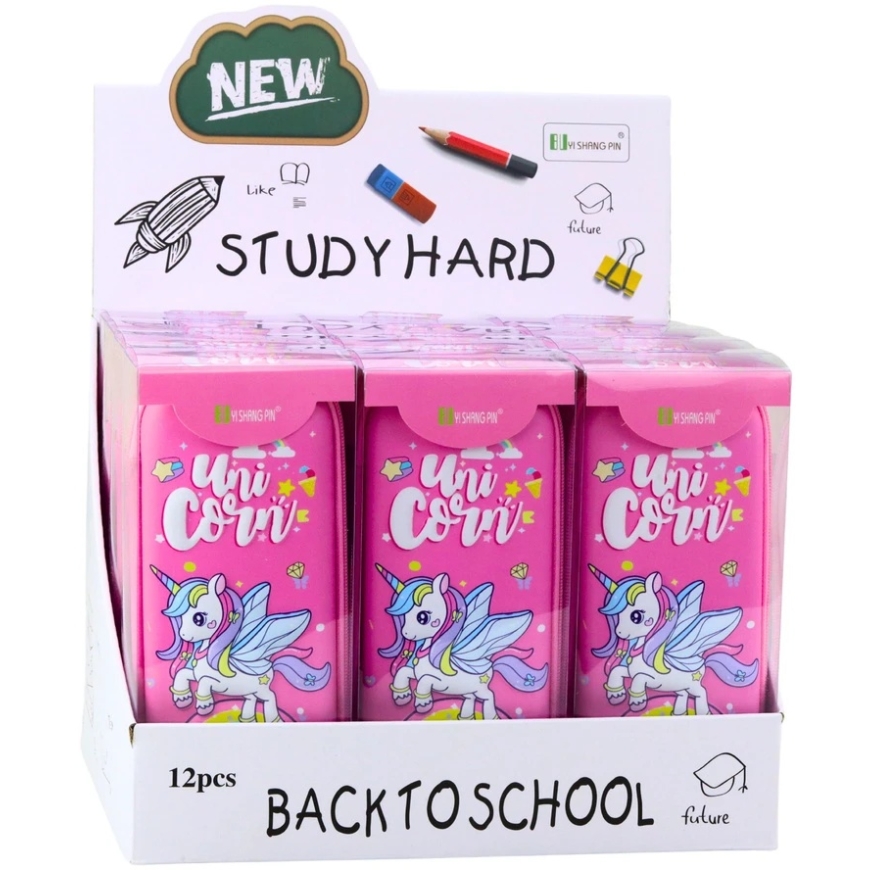 Lean Reinforced School Pencil Case with Unicorn, 22.5x10 cm – 5