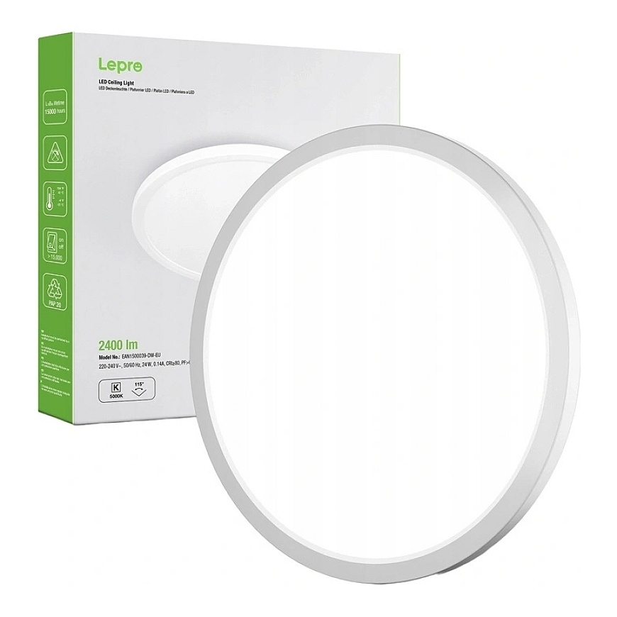 LEPRO 1500039-DW-EU 24W 2400lm Ceiling Light