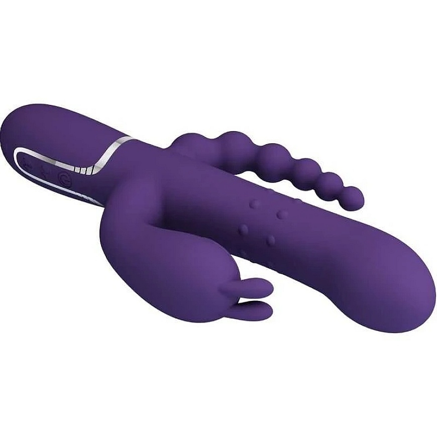 Pretty Love Flirtation Dark PRETTY LOVE – Cammy tumši violeta, mirdzoša maigumā, 7 sitienu funkcijas 7 vibrācijas funkcijas 4 ru