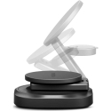 Energea Alumag GYRO 360 Rotating Qi2.2 25W Folding Wireless Charger, Dark Gray (Gunmetal)