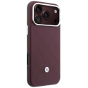 Komplekts Lieta + Maks BMW Kvadrātveida Raksts Metāla Logo iPhone 18 Pro / 17 Pro bordo krāsā Komplekts Lieta + Maks BMW Kvadrātveida Raksts Metāla Logo iPhone 18 Pro / 17 Pro bordo krāsā