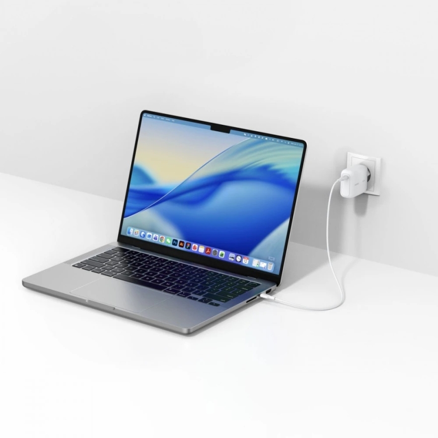 Įkroviklis Belkin BOOSTCHARGE 100W USB-C GaN su sulankstomu baltu kištuku (WCH025KQWH) – 4