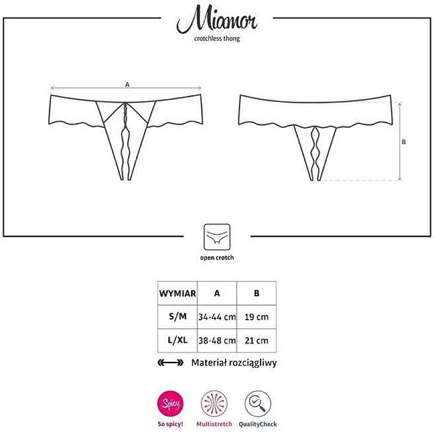 Obsessive - Miamor Strongless Strong Черный S/M – 5