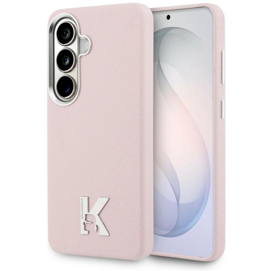 Чехол Karl Lagerfeld K Metal Logo MagSafe для Samsung Galaxy S26 розового цвета – 2