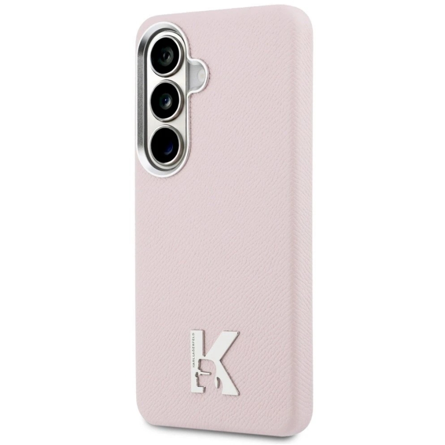 Чехол Karl Lagerfeld K Metal Logo MagSafe для Samsung Galaxy S26 розового цвета – 3