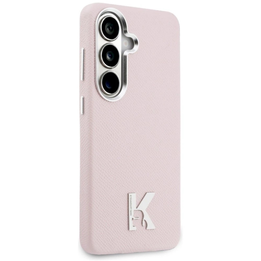 Karl Lagerfeld K Metal Logo MagSafe -kotelo Samsung Galaxy S26:lle pinkkinä – 5