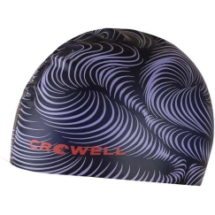 Swimming cap silicone Crowell Teide light purple color.1