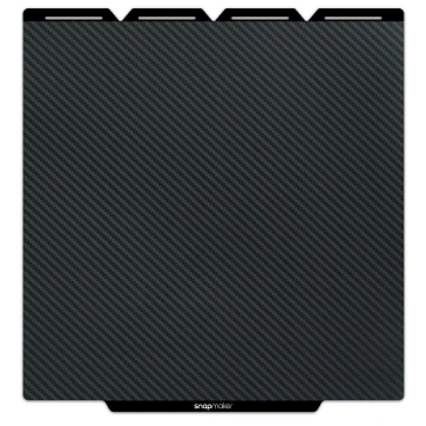 Snapmaker U1 angled fiber textured graphic effect steel plate