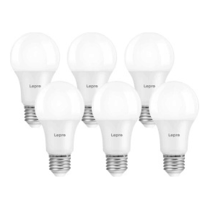 LEPRO 100092-WW-EU-6 A60 E27 7W 800 lm 2700 K dimmable LED bulb, Class E, 6-pack – 2