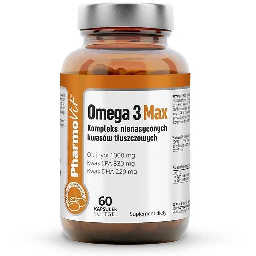 Pharmovit Omega 3 Max toidulisand, 60 kapslit