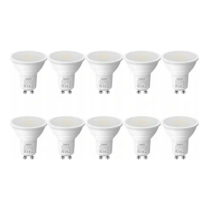 LEPRO 200081-DW-EU-10 GU10 LED pirn, 4,5 W, 345 lm, 6500 K, 100°, 10 tk. – 2