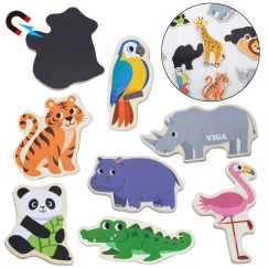 Viga Toys Koka magnēti Meža dzīvnieki VIGA