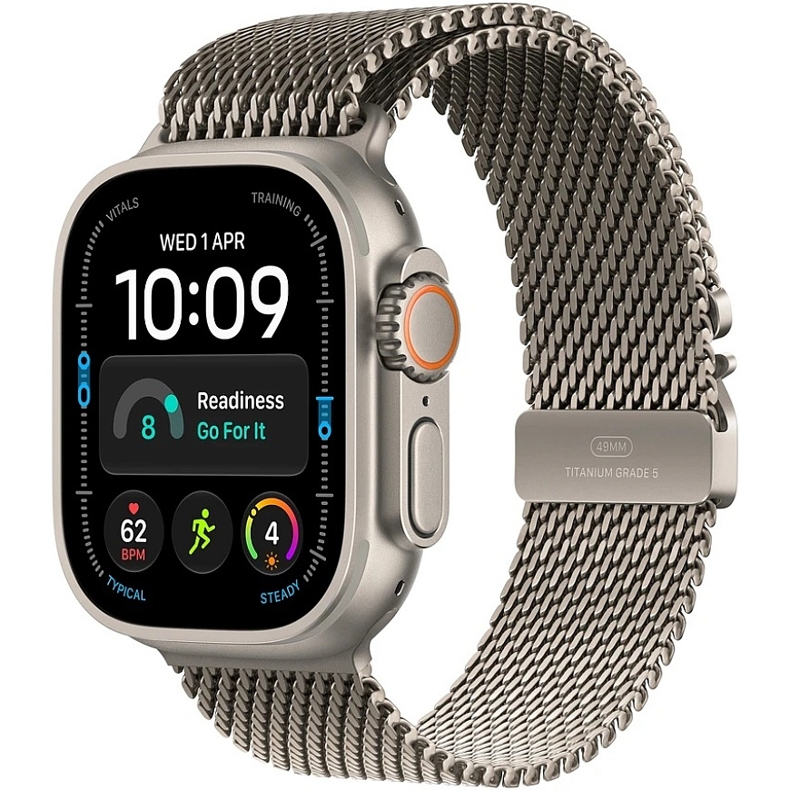 Apple Watch Ultra 4 Cellular 49mm Dabas titāns Milanese M