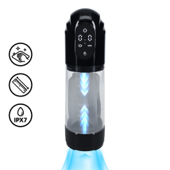 Pumped By Shots TechnoThrust - Автоматический водонепроницаемый мастурбатор - Черный