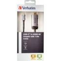Verbatim 49144 видео кабель адаптер 1,5 m USB Type-C HDMI Черный, Серебристый Verbatim 49144 видео кабель адаптер 1,5 m USB Type-C HDMI Черный, Серебристый