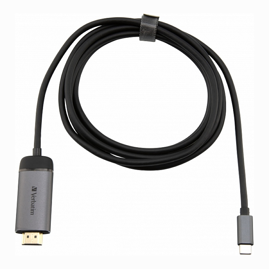 Verbatim 49144 видео кабель адаптер 1,5 m USB Type-C HDMI Черный, Серебристый – 4